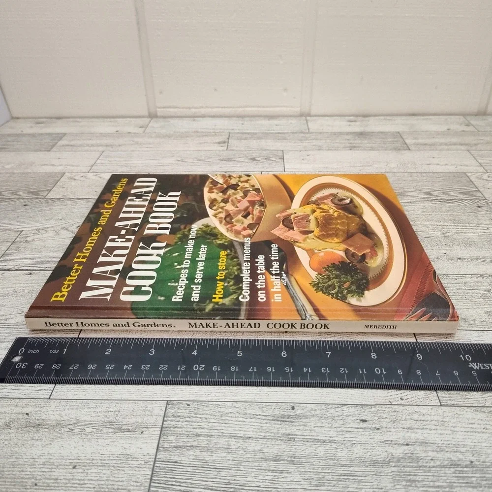 Make Ahead Cook Book Better‎ Homes Gardens 1971 Vintage Hardcover BHG Cookbook